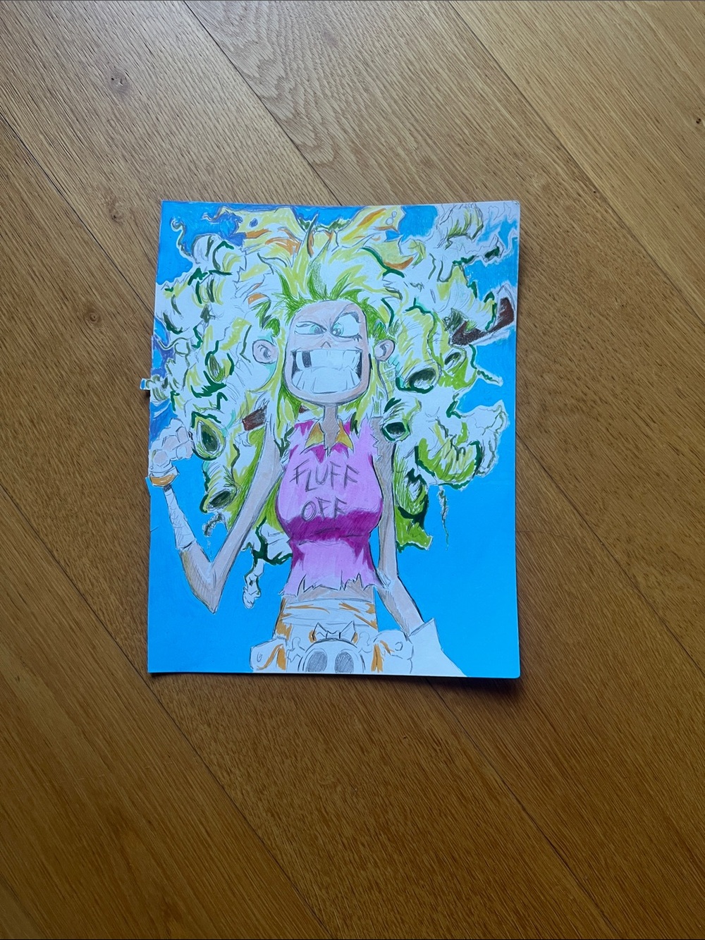 Hand crafted "I hate fairy land" drawn by me - Picture 3 of 3